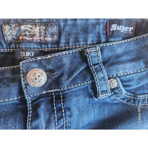 38 Silver Suki mid rise super stretch skinny jeans - Picture 5 of 9